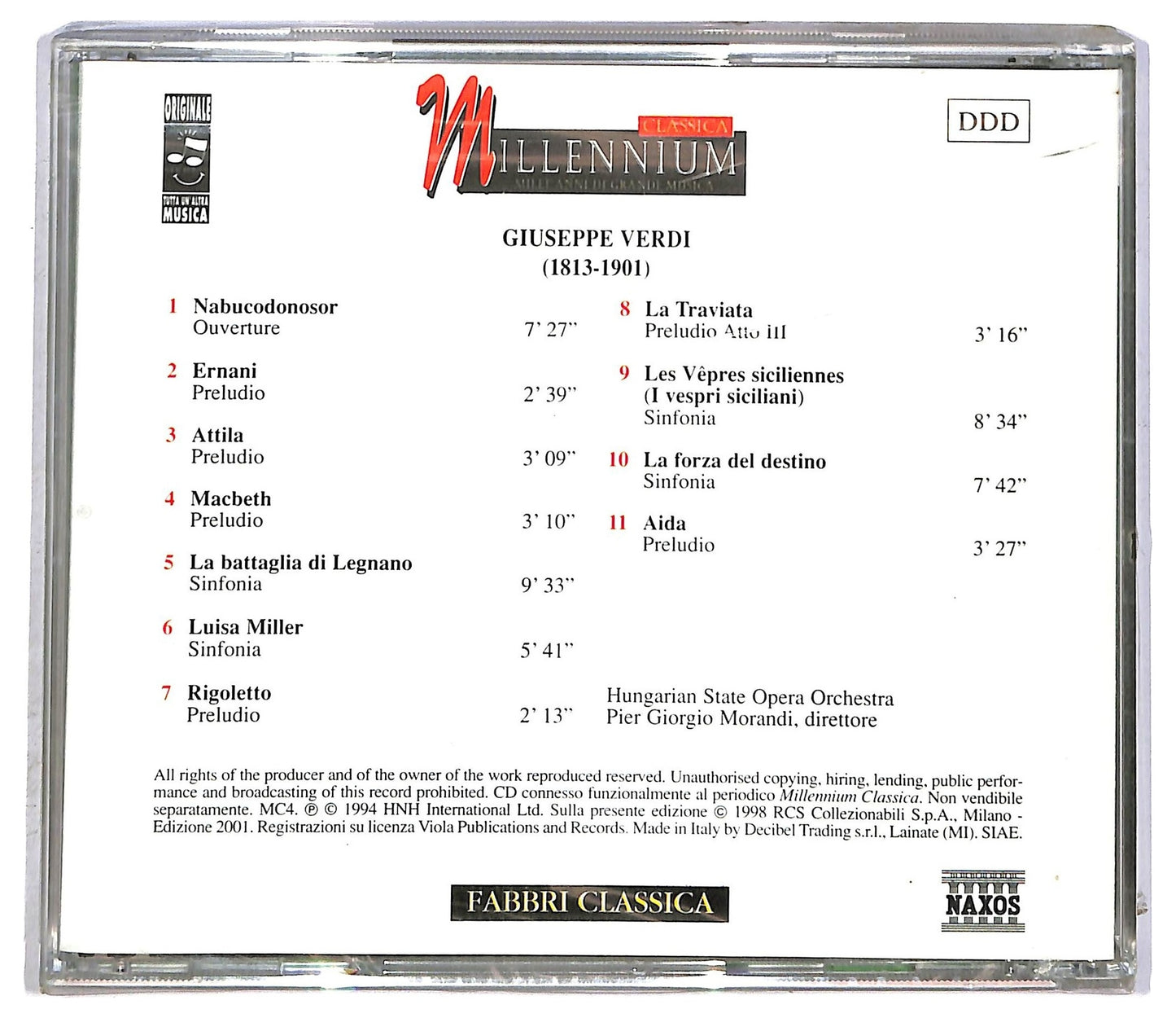 EBOND Verdi - Sinfonie E Preludi CD CD090312