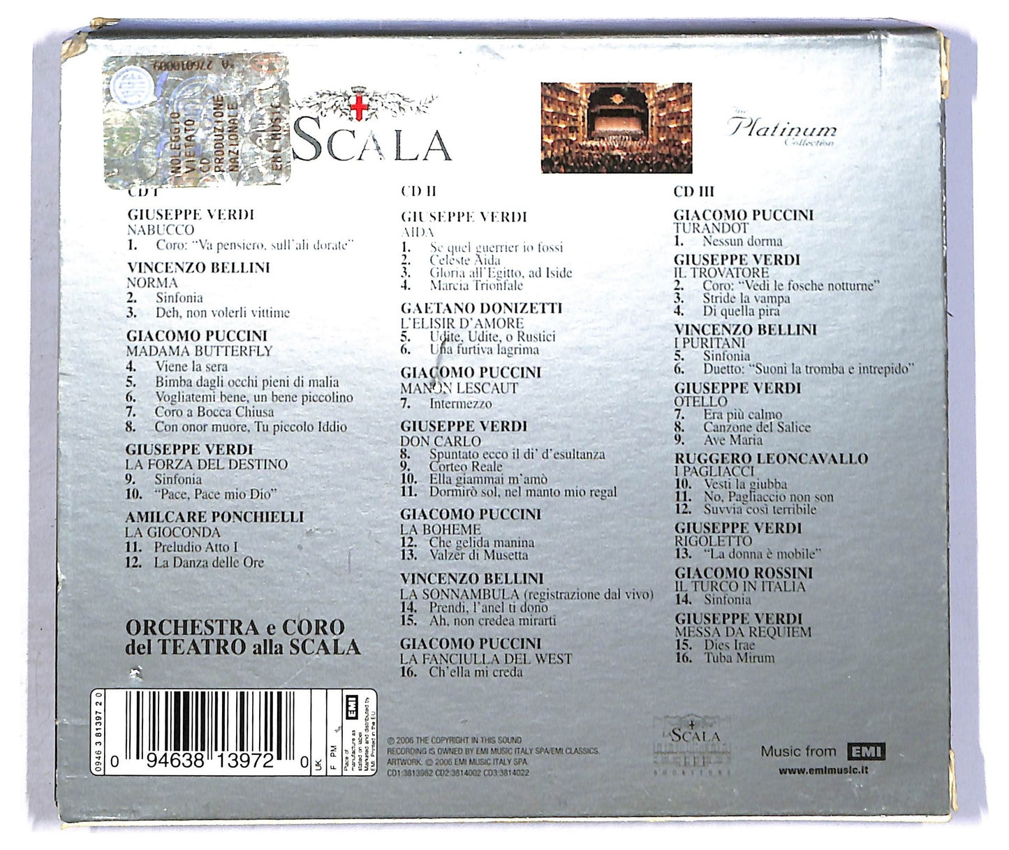 EBOND Various - La Scala - The Platinum Collection CD CD090323