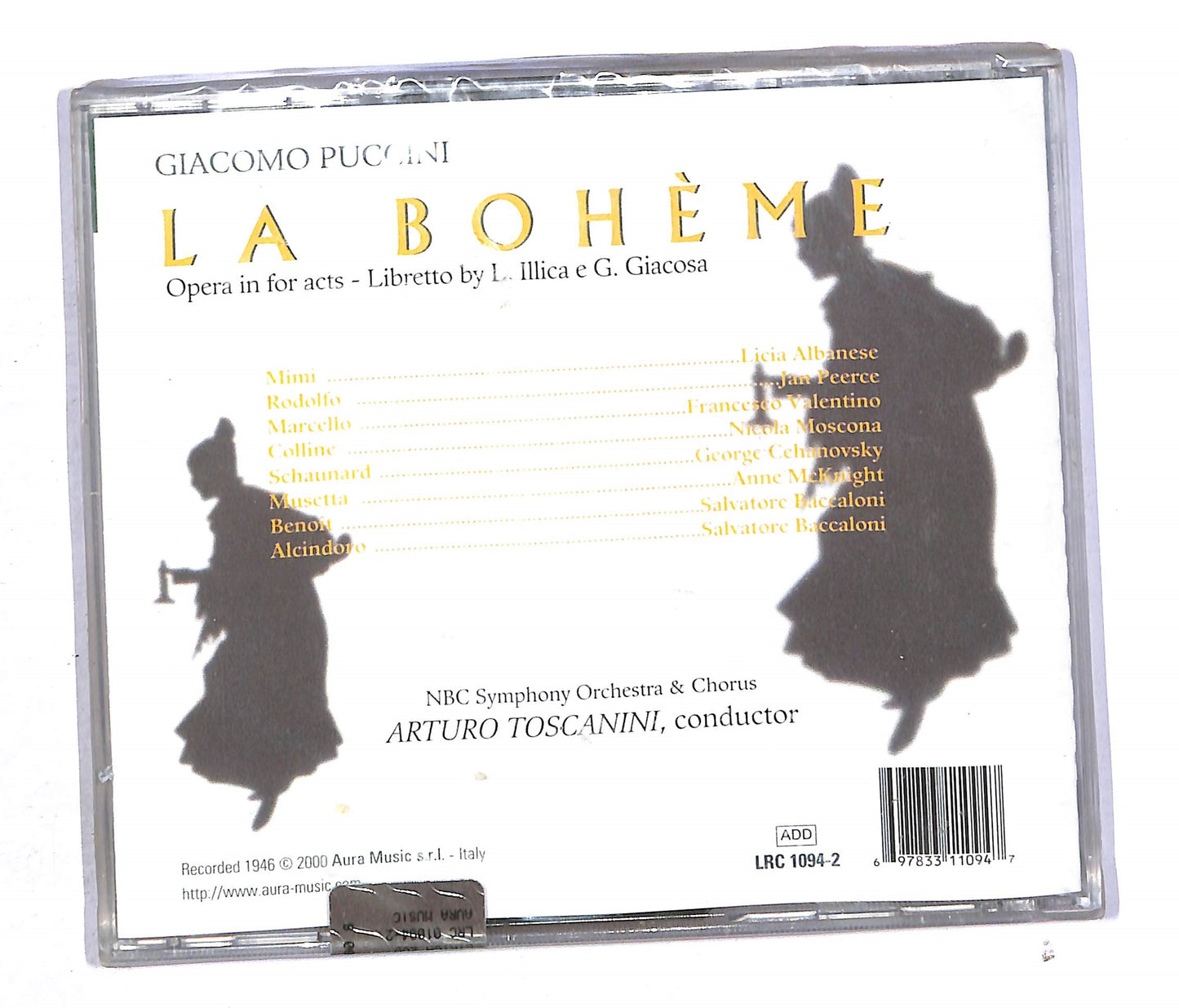 EBOND Arturo Toscanini - Puccini - La Boheme CD CD090331