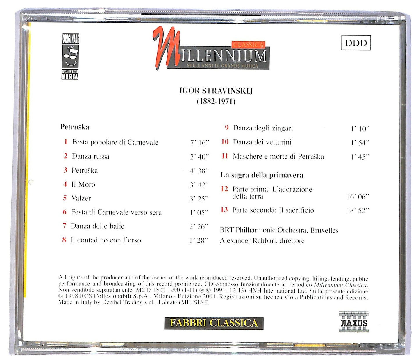 EBOND Stravinskij - Petruska La Sagra Della Primavera CD CD090411