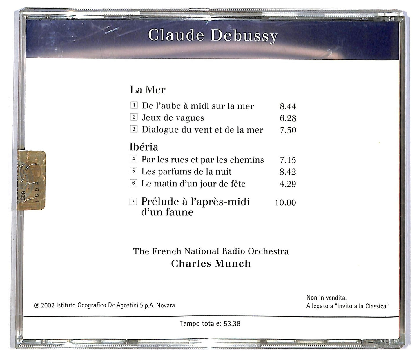 EBOND Debussy - La Mer - Iberia - Prelude A L'Apres-midi D'un Faune CD CD090546