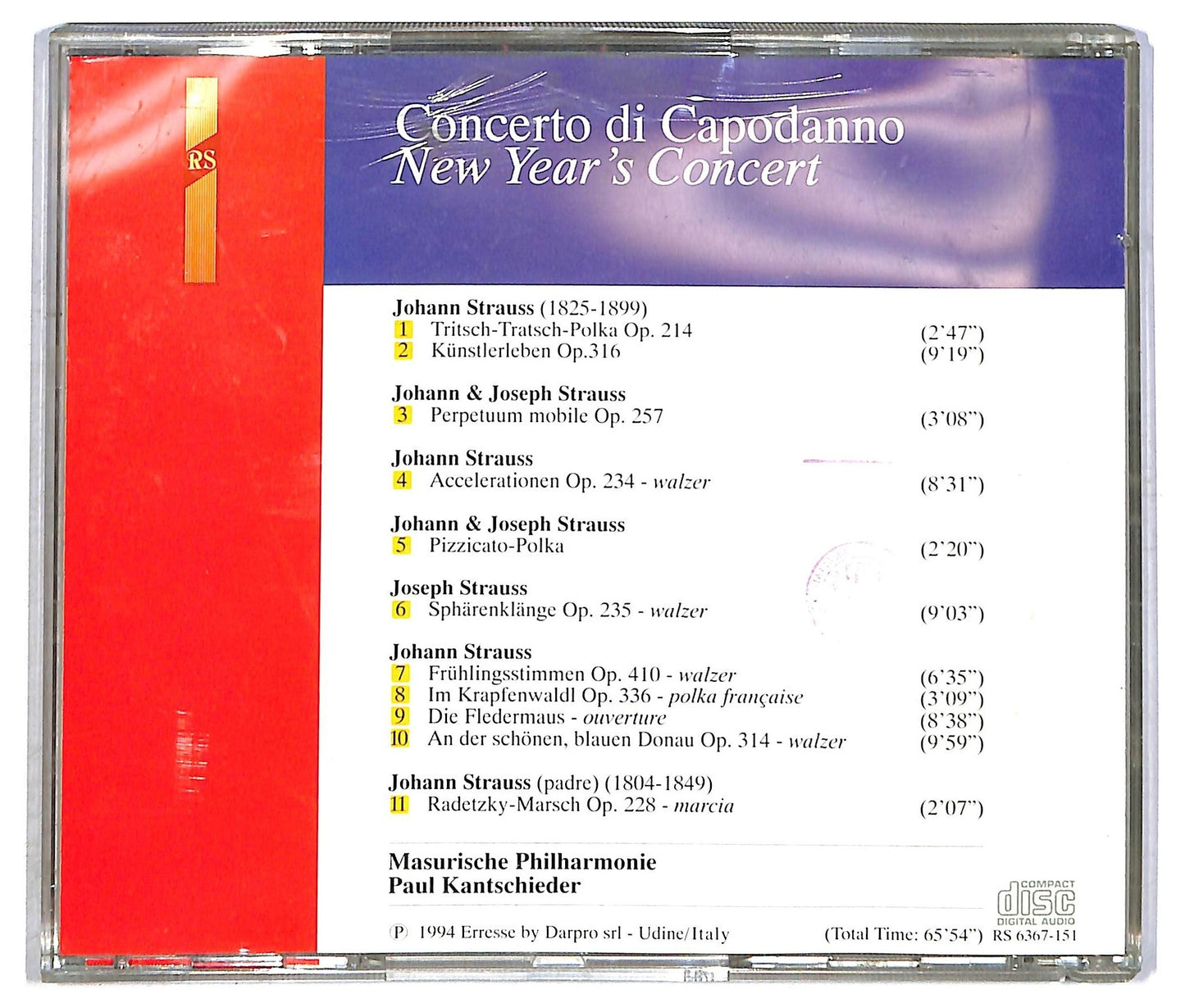 EBOND Various - Concerto di Capodanno New Year's Concert CD CD090547