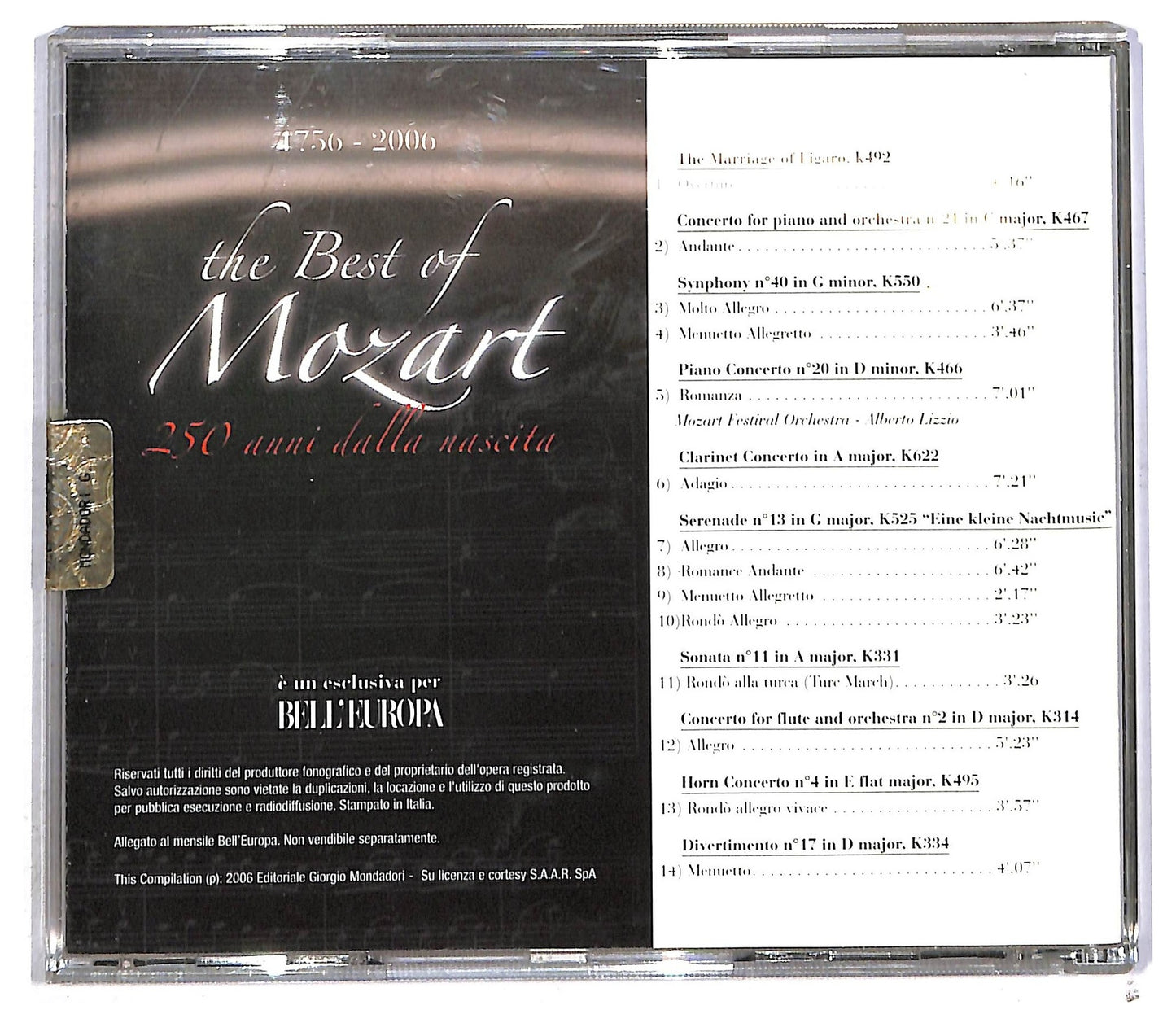 EBOND Various - the best of mozart 250 anni dalla nascita CD CD090602