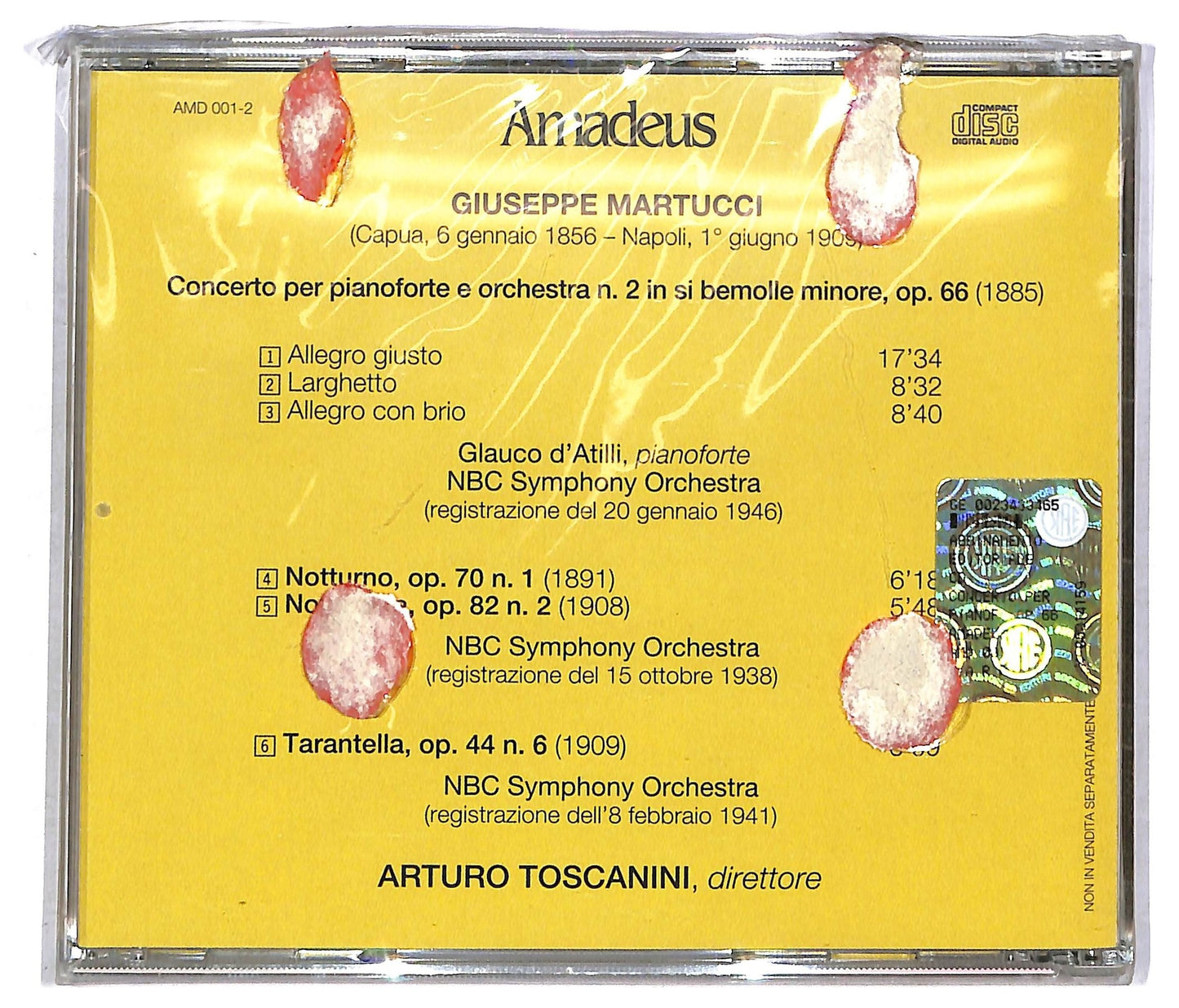 EBOND Arturo Toscanini - Concerto Per Pianoforte E Orchestra Op. 66 CD CD090608