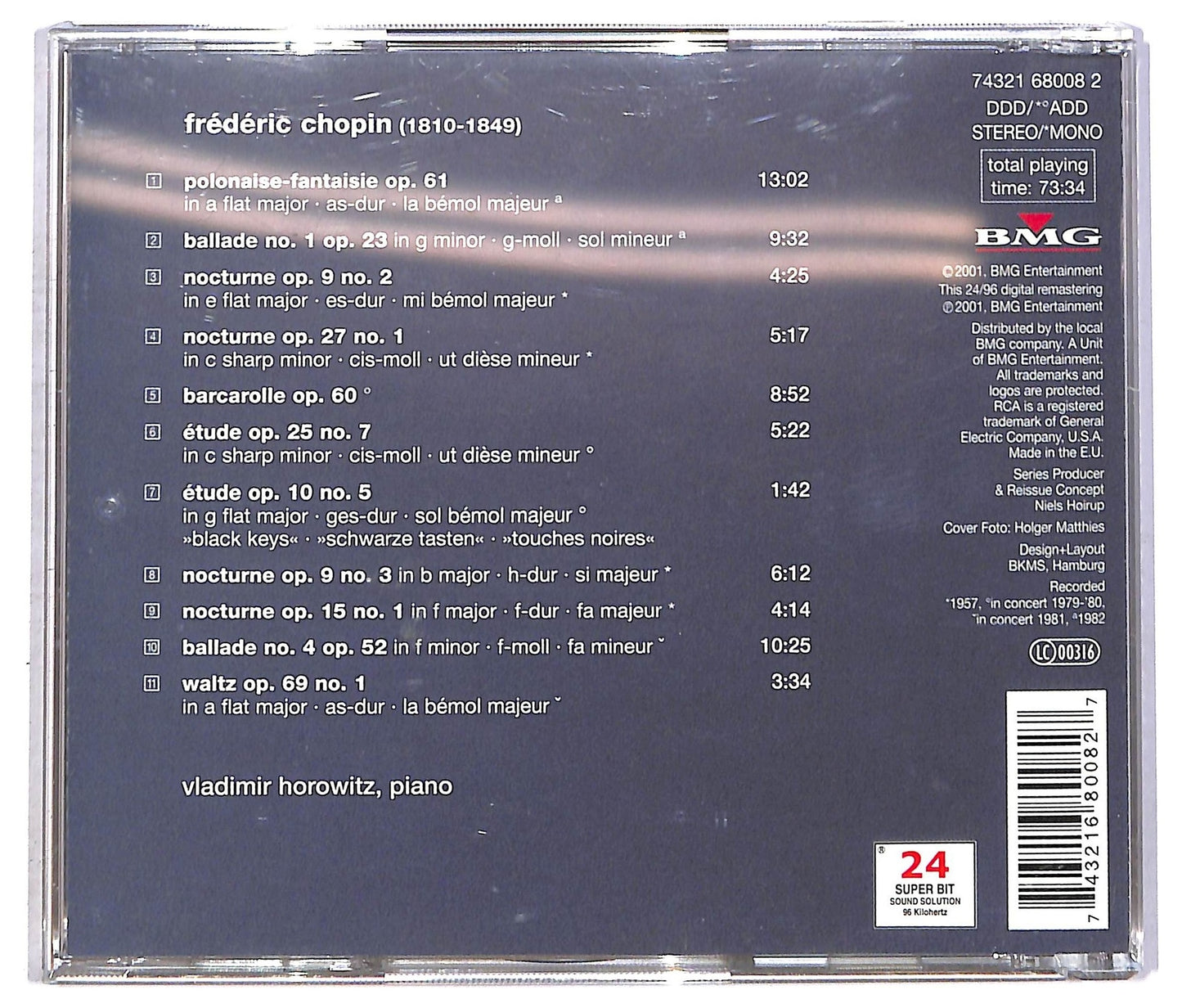 EBOND Chopin - Vladimir Horowitz - Piano Music CD CD090753