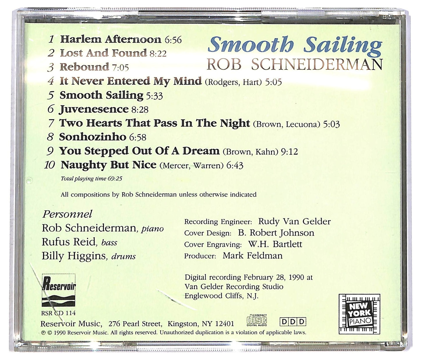 EBOND Rob Schneiderman - Smooth Sailing CD CD090755