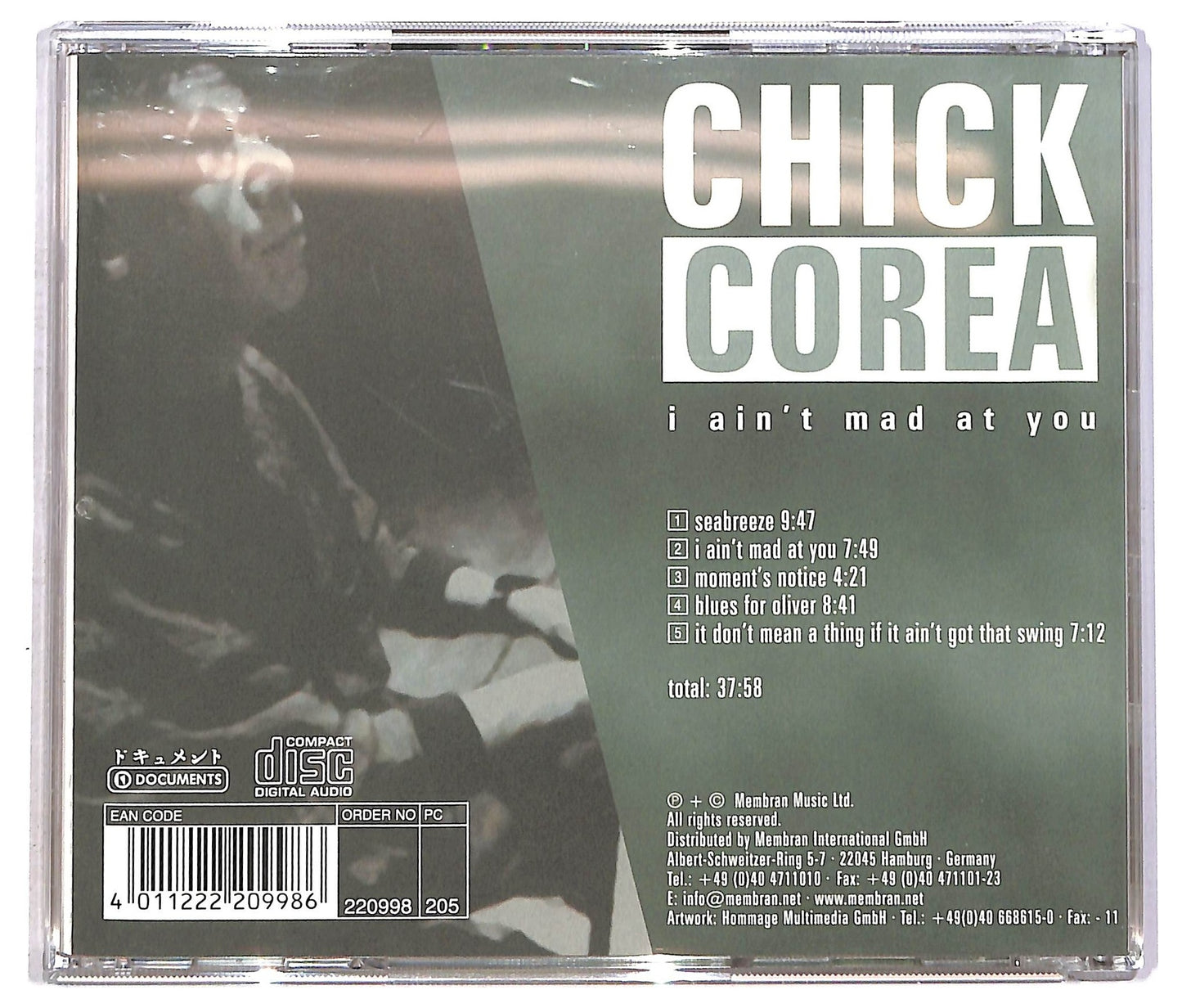 EBOND Chick Corea - I Ain't Mad At You CD CD090756