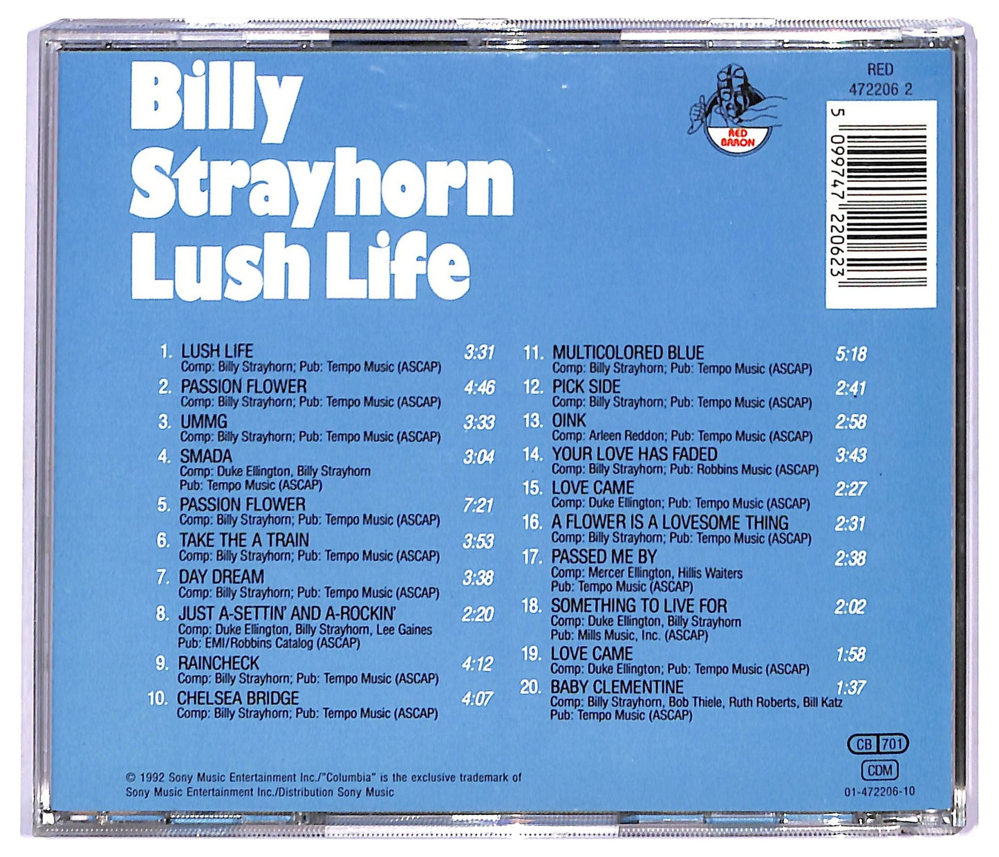EBOND Billy Strayhorn - Lush Life CD CD090802