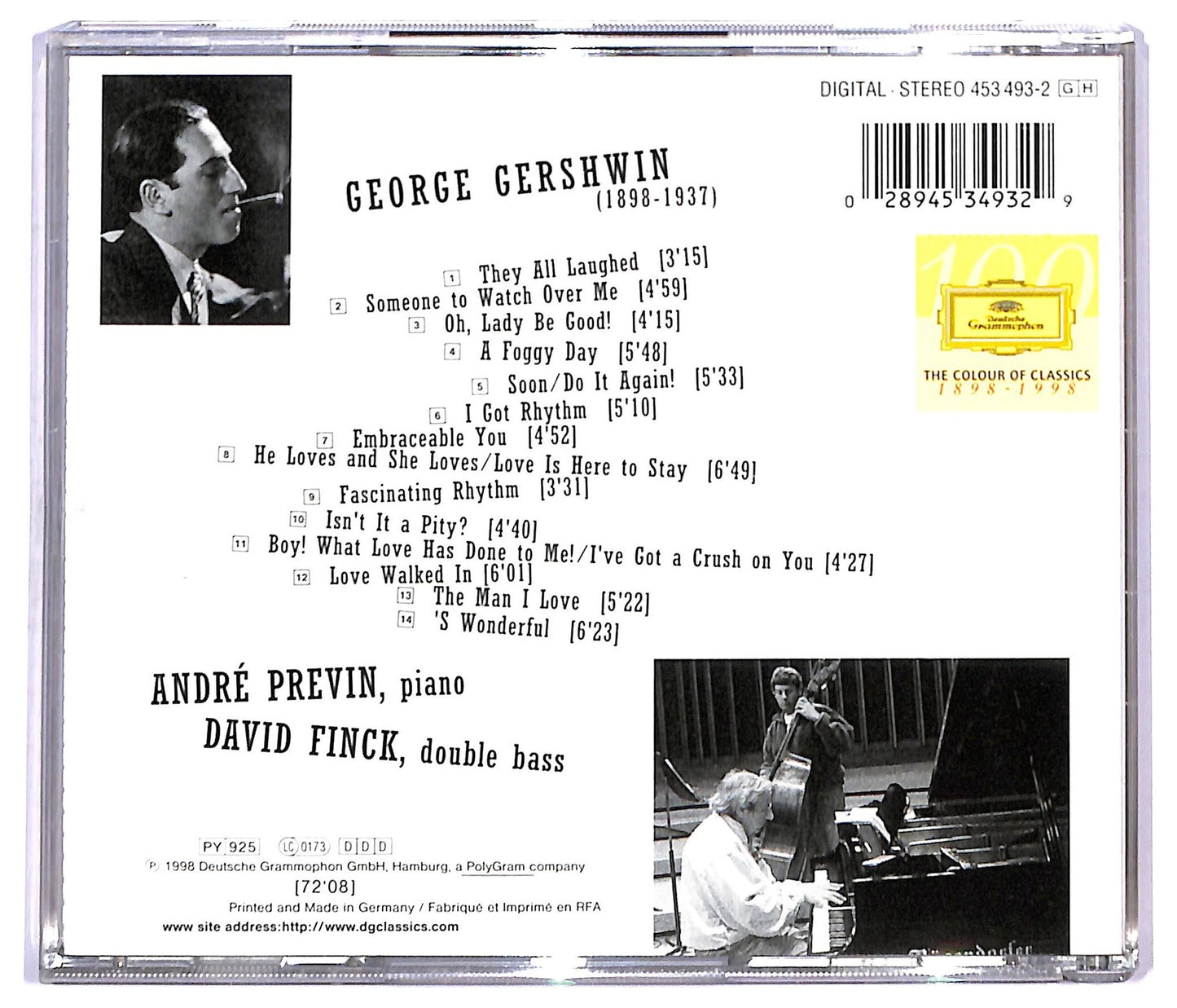 EBOND Andre Previn David Finck - We Got Rhythm: A Gershwin Songbook CD CD090832