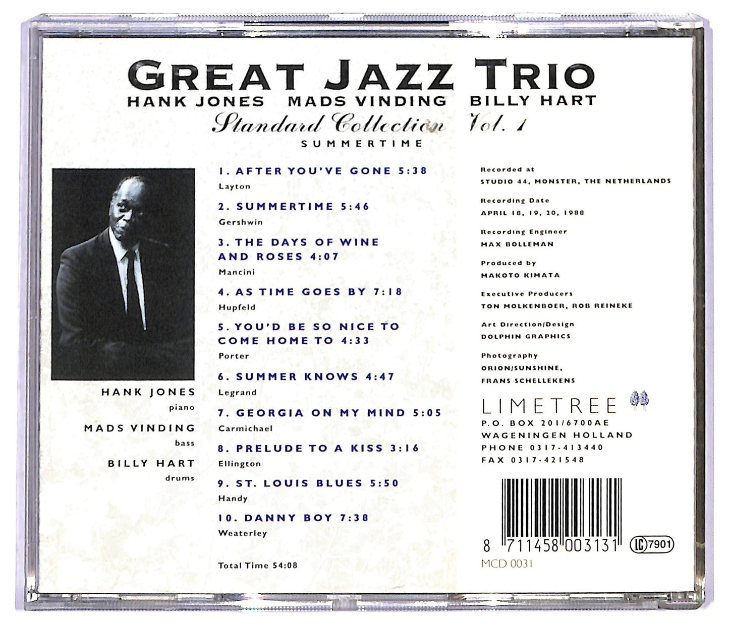 EBOND Great Jazz Trio - Standard Collection Vol.1 Summertime CD CD090857