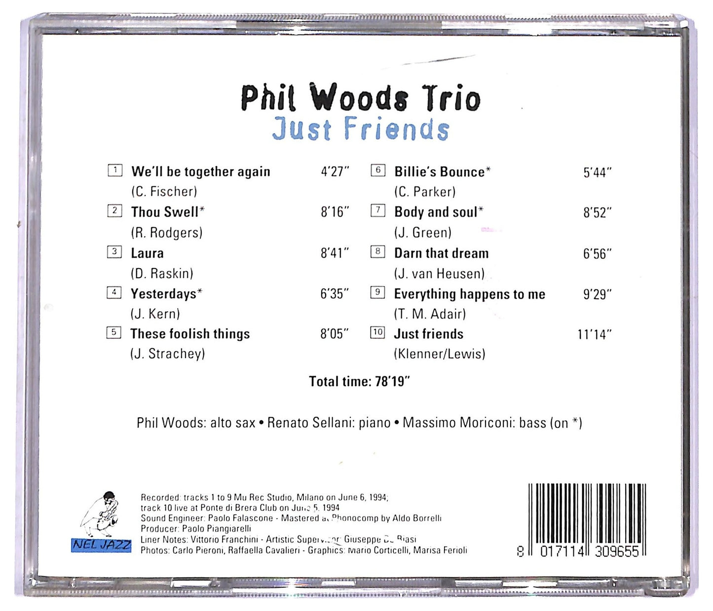 EBOND Phil Woods Trio - Just Friends CD CD090904