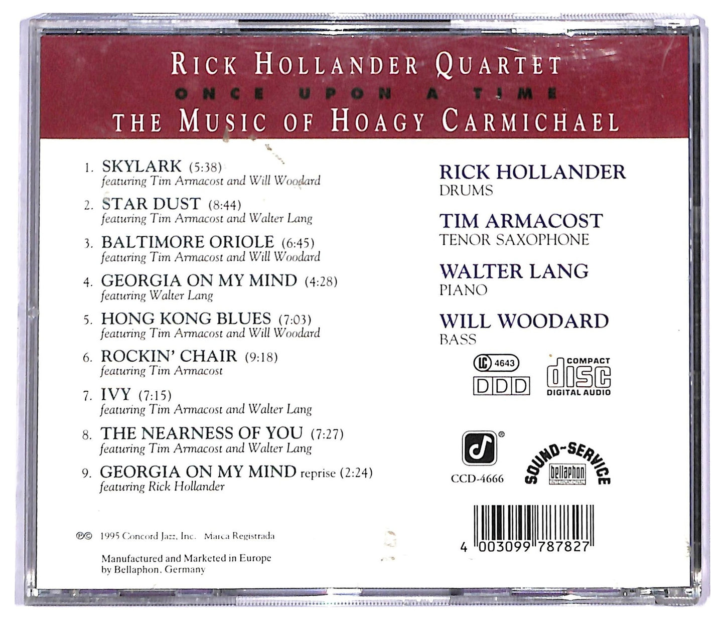 EBOND Rick Hollander Quartet - Once Upon A Time CD CD090909