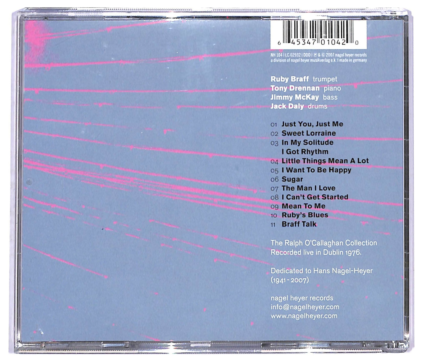 EBOND Ruby Braff - Little Things - Live In Dublin 1976 CD CD090918