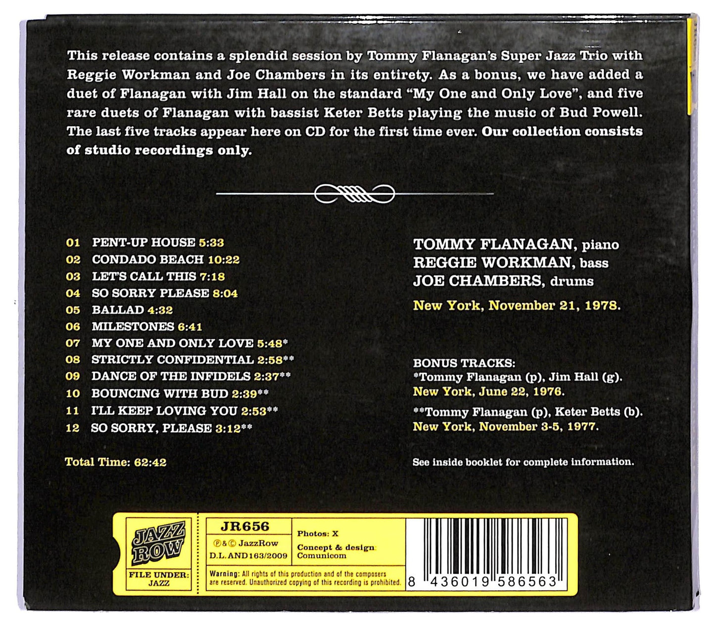 EBOND Tommy Flanagan's Super Jazz Trio - Condado Beach CD CD090944