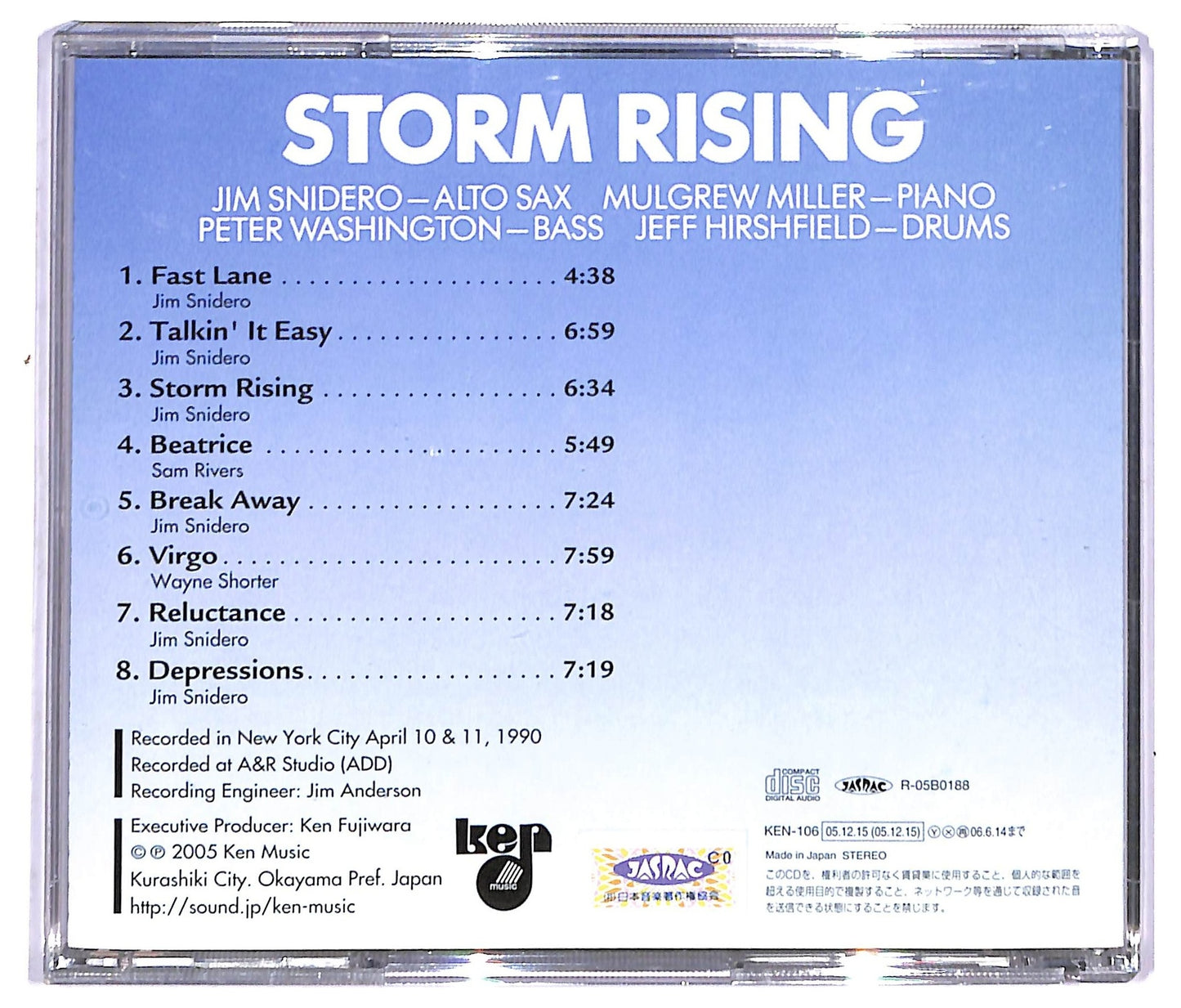 EBOND Jim Snidero - Storm Rising CD CD090956