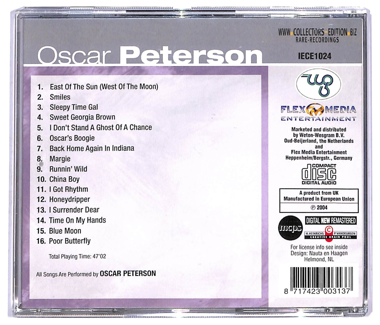 EBOND The Oscar Peterson Trio - Poor Butterfly CD CD090957