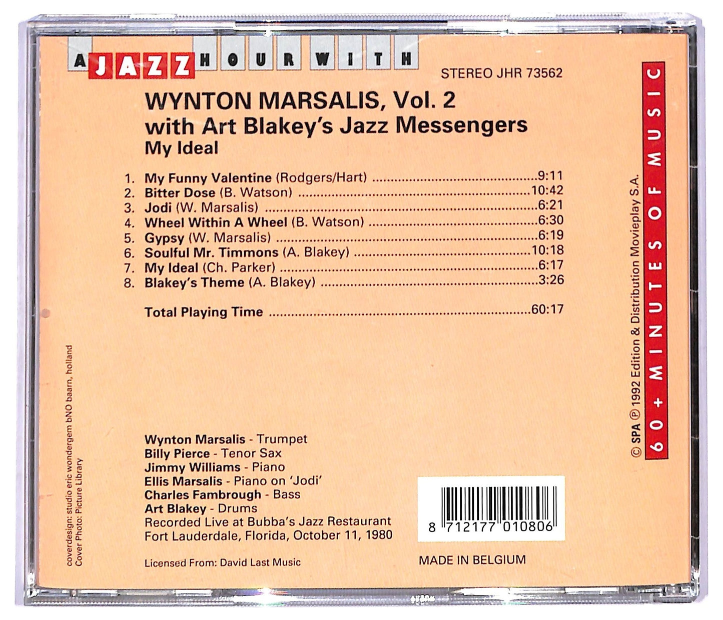 EBOND Wynton Marsalis With Art Blakey's Jazz Messengers - Vol. 2 My Ideal CD CD090960