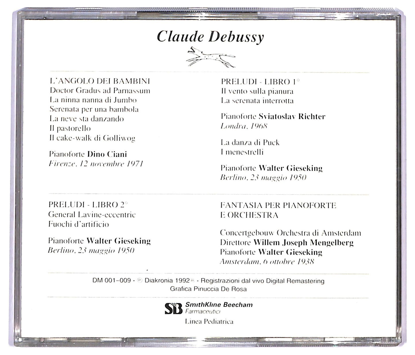 EBOND Claude Debussy - L'angolo dei Bambini CD CD091065