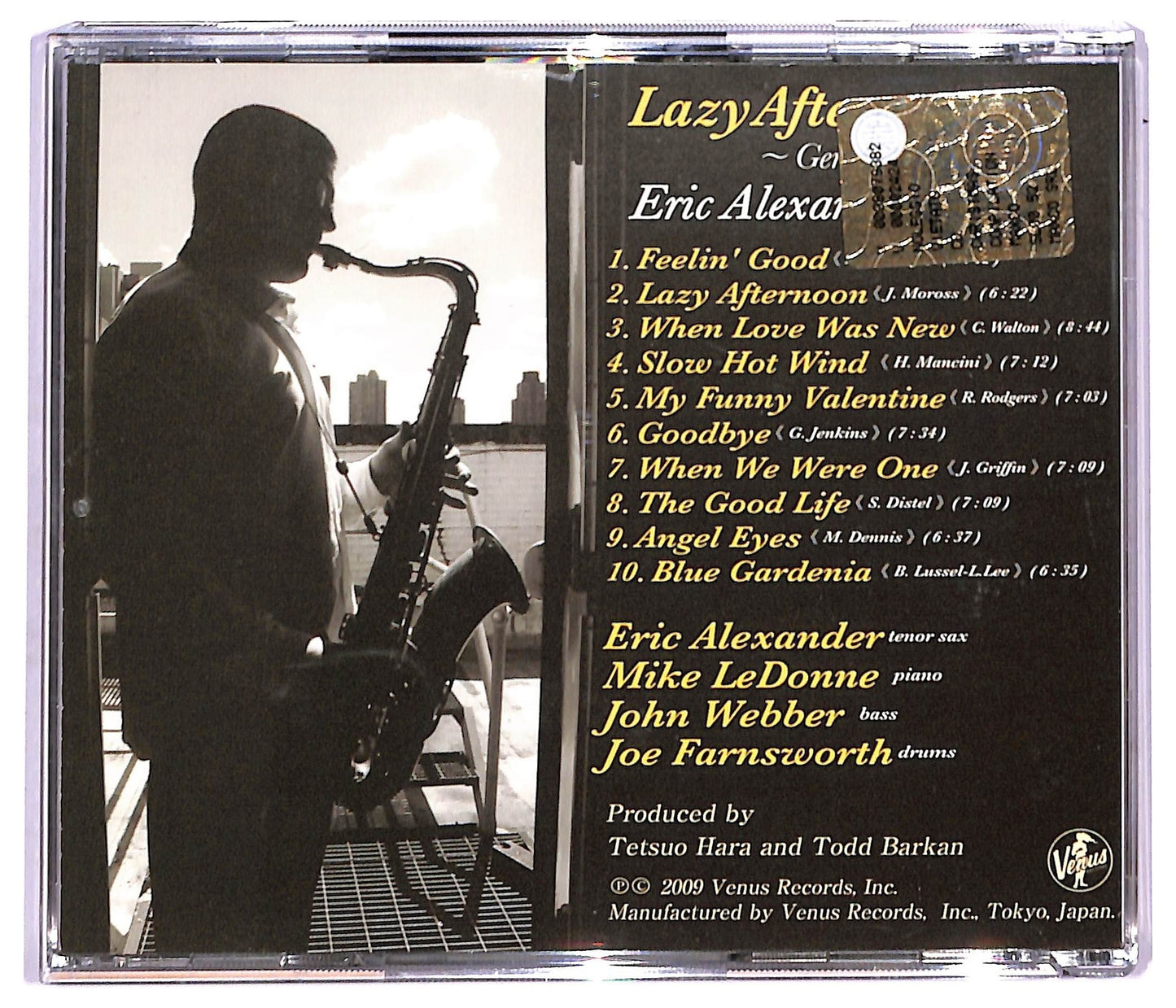 EBOND Eric Alexander Quartet - Lazy Afternoon - Gentle Ballads IV CD CD091109
