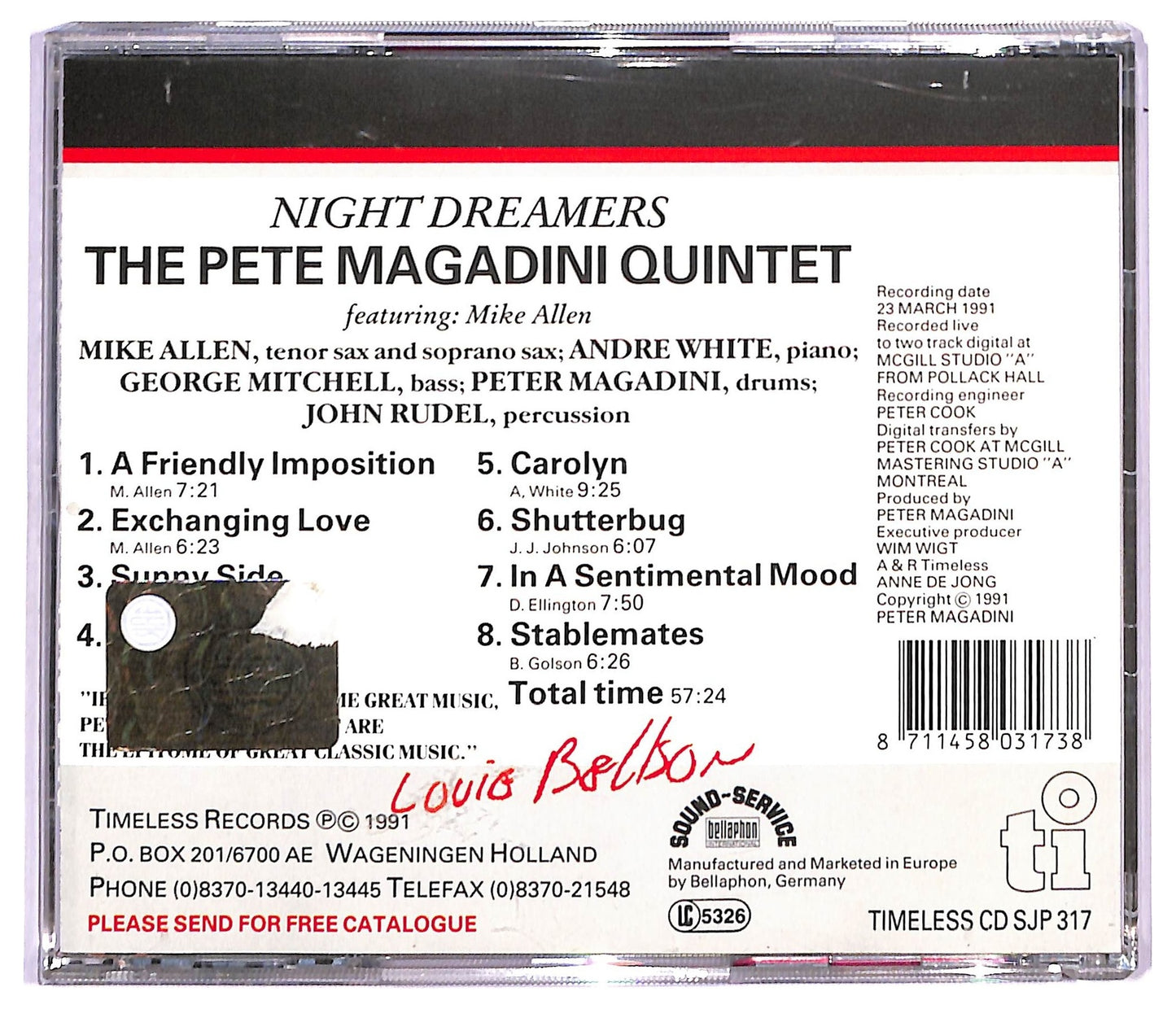 EBOND The Pete Magadini Quinte - Night Dreamers CD CD091125