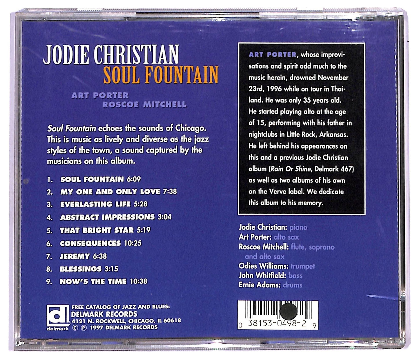 EBOND Jodie Christian - Soul Fountain CD CD091131