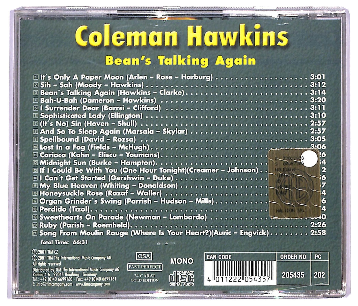 EBOND Coleman Hawkins - Bean's Talking Again CD CD091164