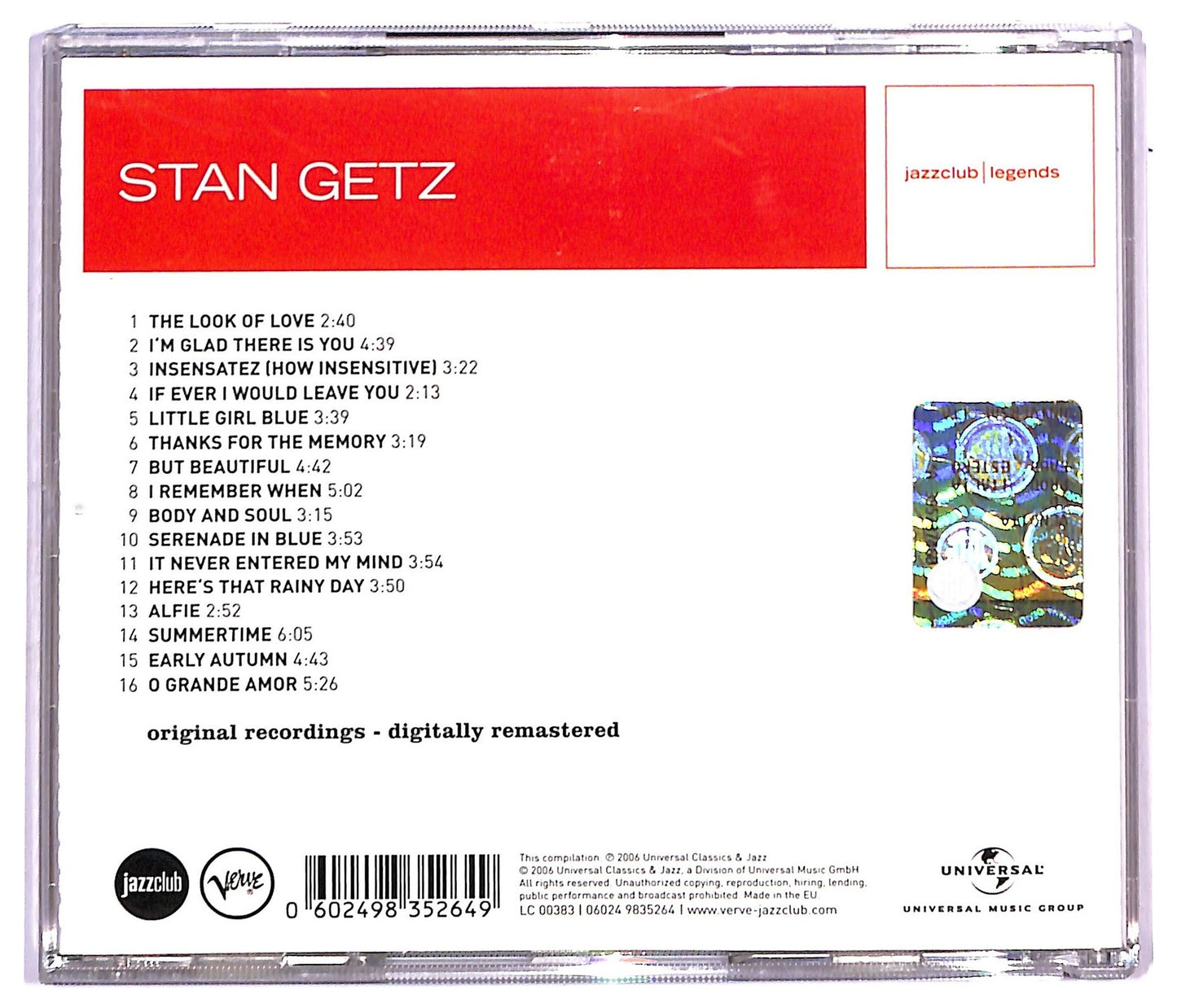 EBOND Stan Getz - Body And Soul CD CD091221