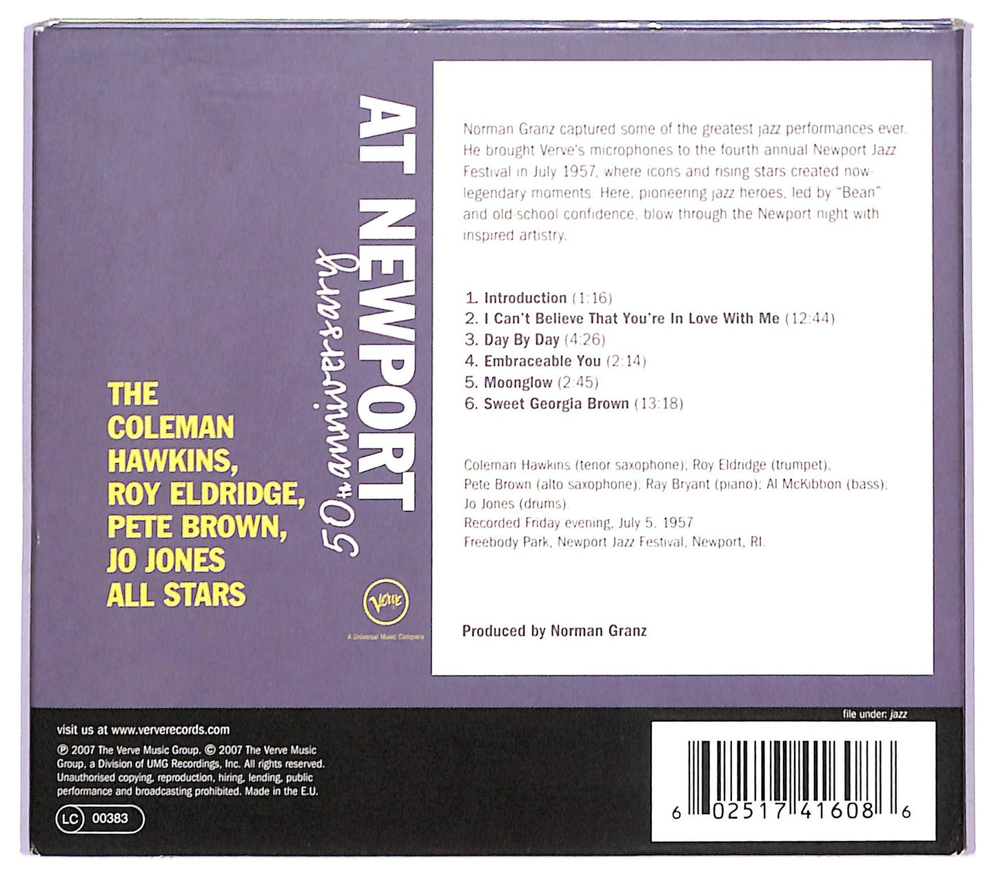 EBOND The Coleman Hawkins - At Newport CD CD091236