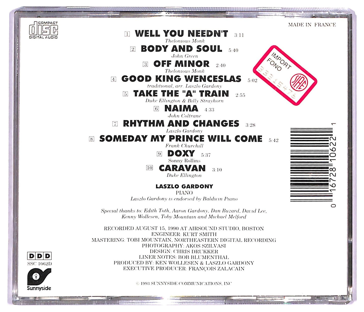 EBOND Laszlo Gardony - Changing Standards CD CD091252