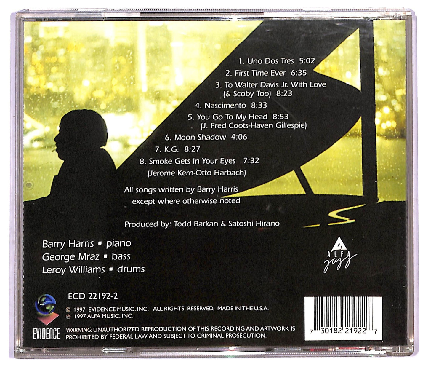 EBOND Barry Harris Trio - First Time Ever CD CD091260