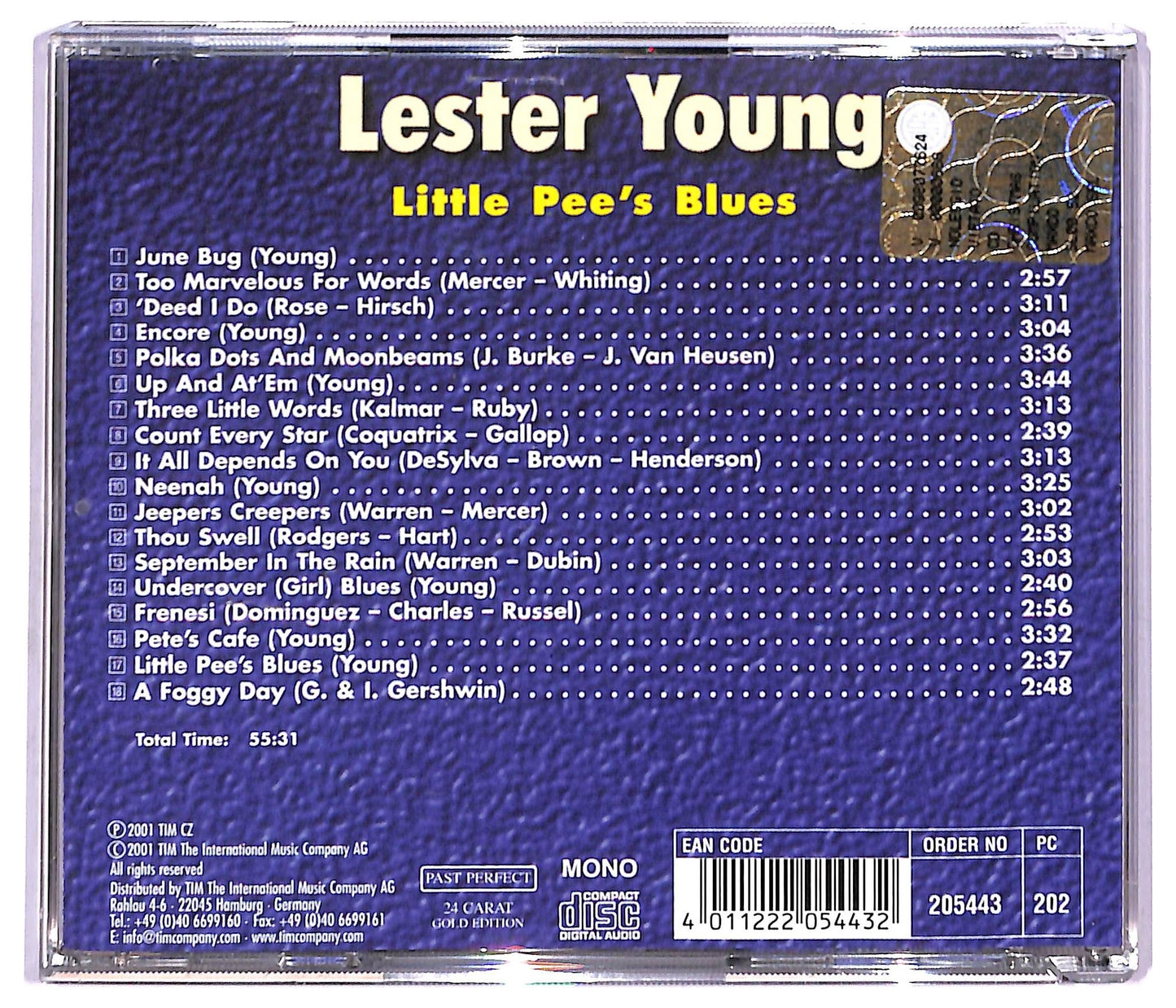 EBOND Lester Young - Little Pee's Blues CD CD091301
