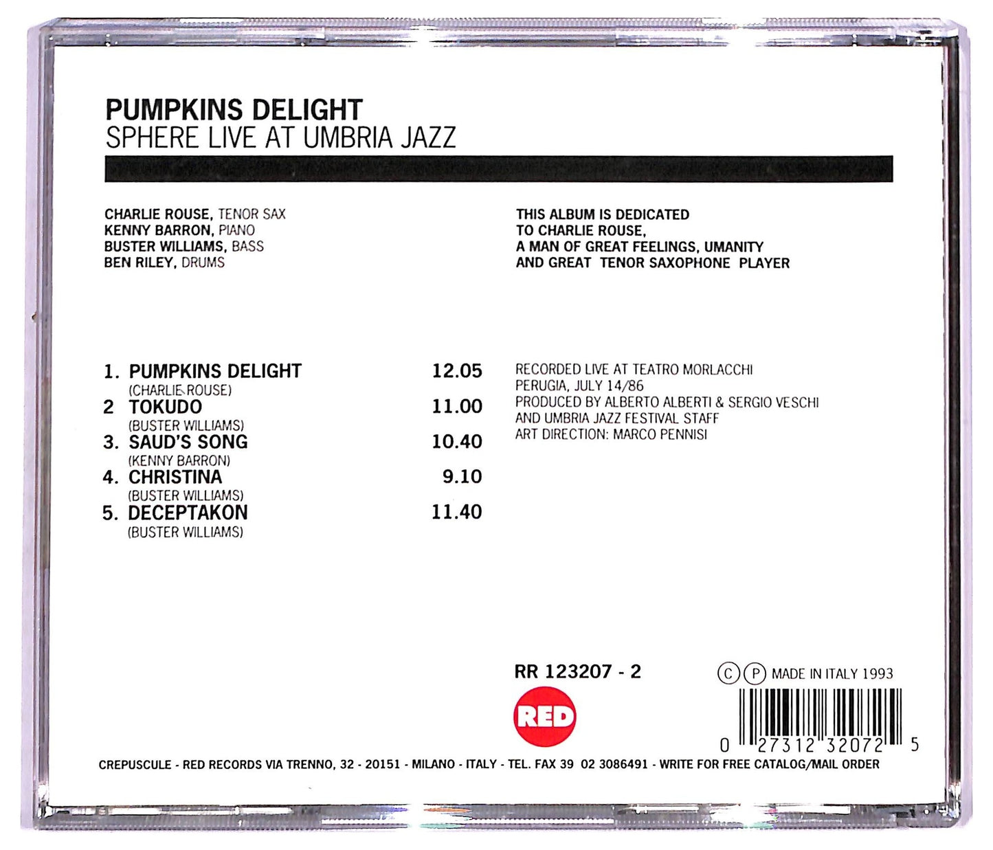 EBOND Sphere - Pumpkins Delight - Live At Umbria Jazz CD CD091313