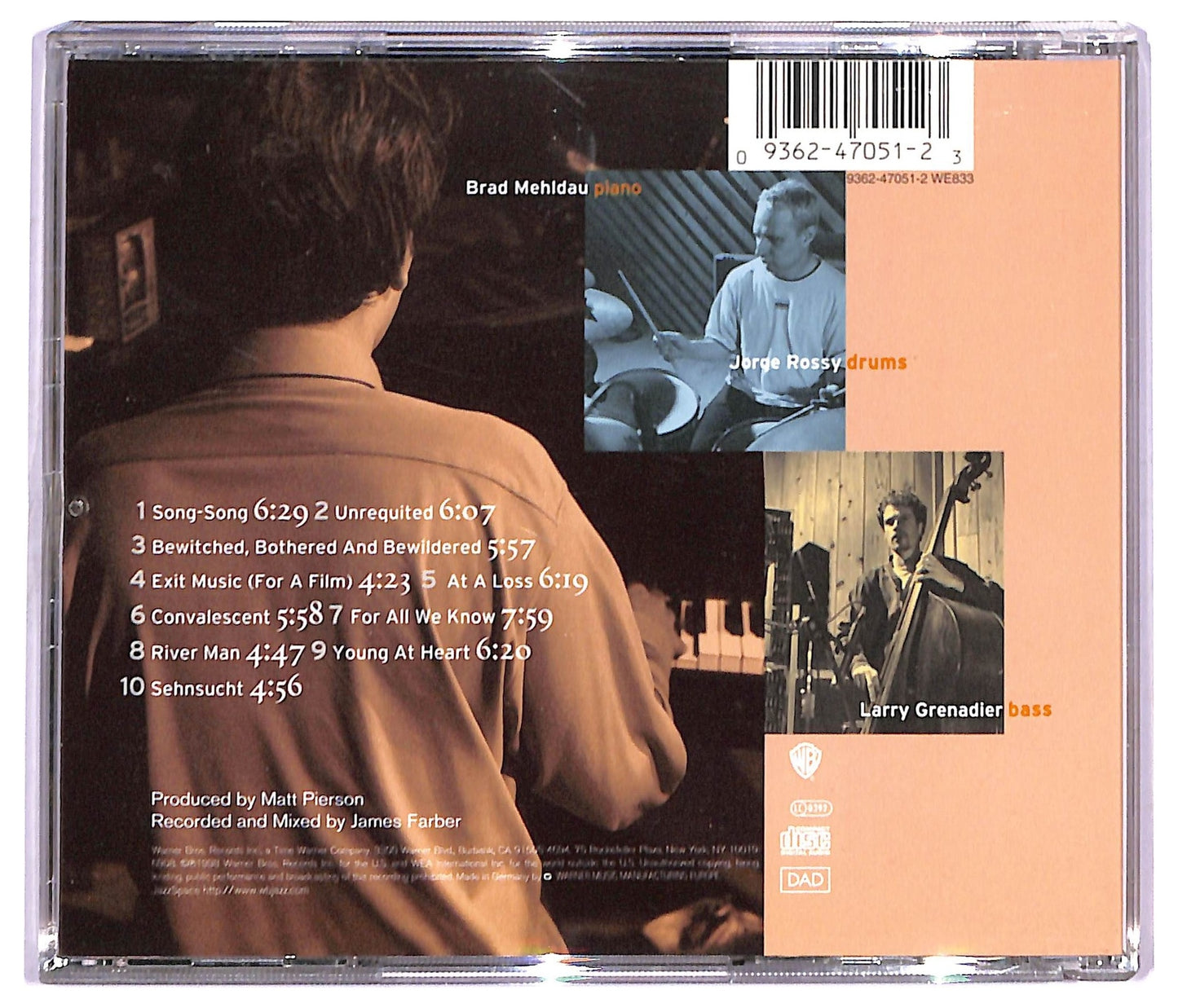 EBOND Brad Mehldau - Songs - The Art Of The Trio Volume Three CD CD091319