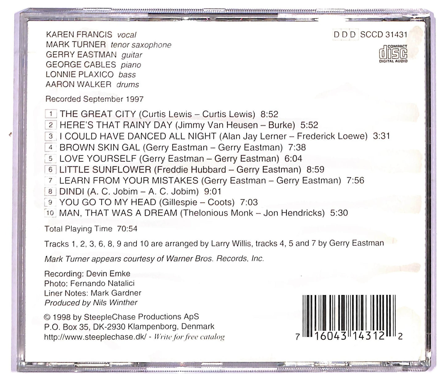 EBOND Karen Francis Sextet - Little Sunflower CD CD091324