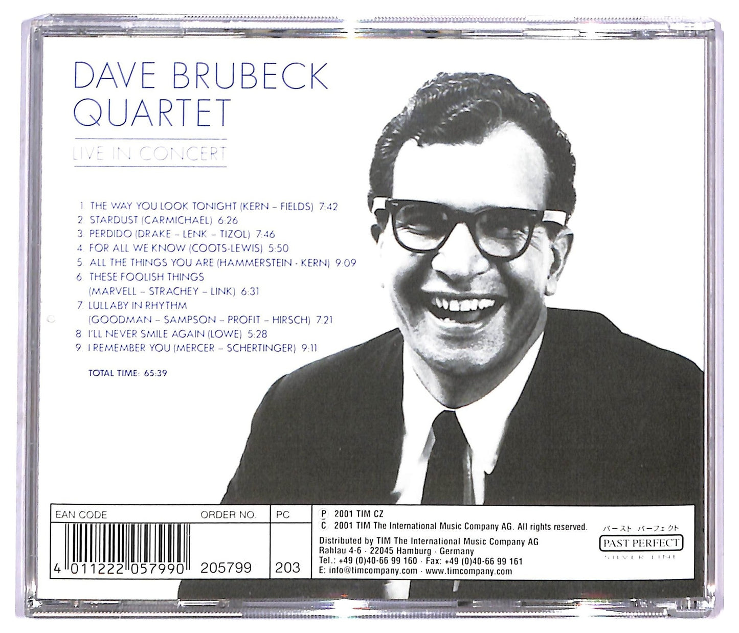 EBOND Dave Brubeck Quartet - Live In Concert CD CD091349