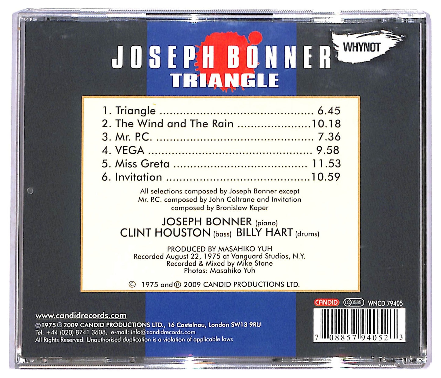 EBOND Joseph Bonner - Triangle CD CD091437