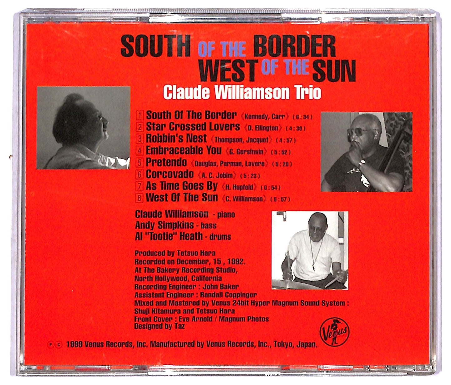 EBOND Claude Williamson Trio - South Of The Border - West Of The Sun CD CD091444