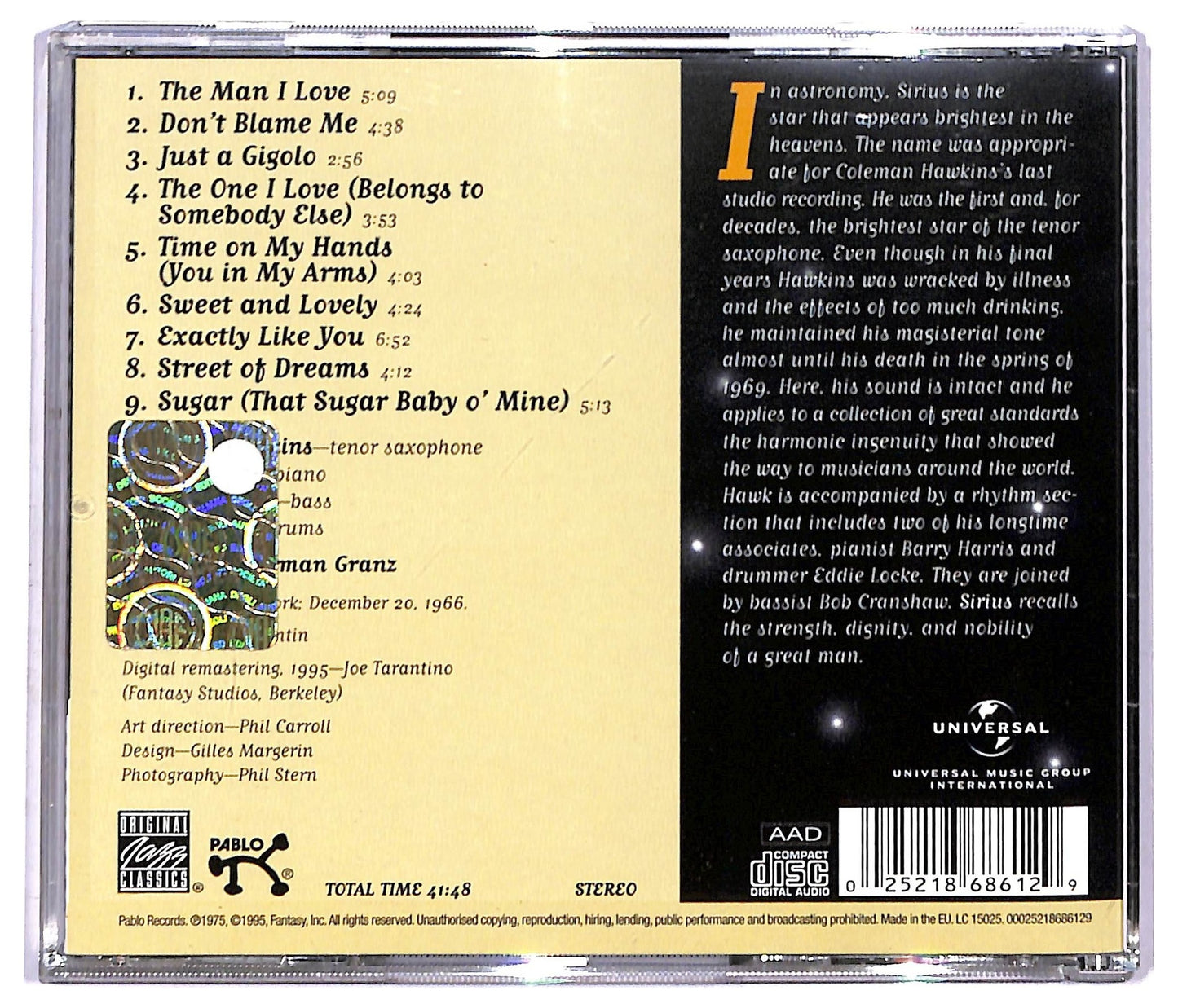 EBOND Coleman Hawkins - Sirius CD CD091457