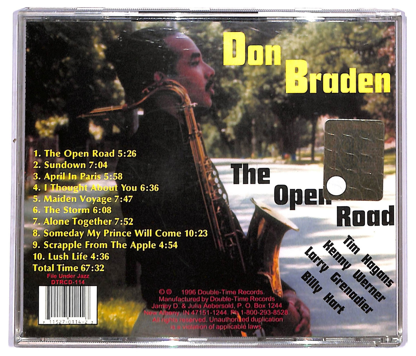 EBOND Don Braden - The Open Road CD CD091462