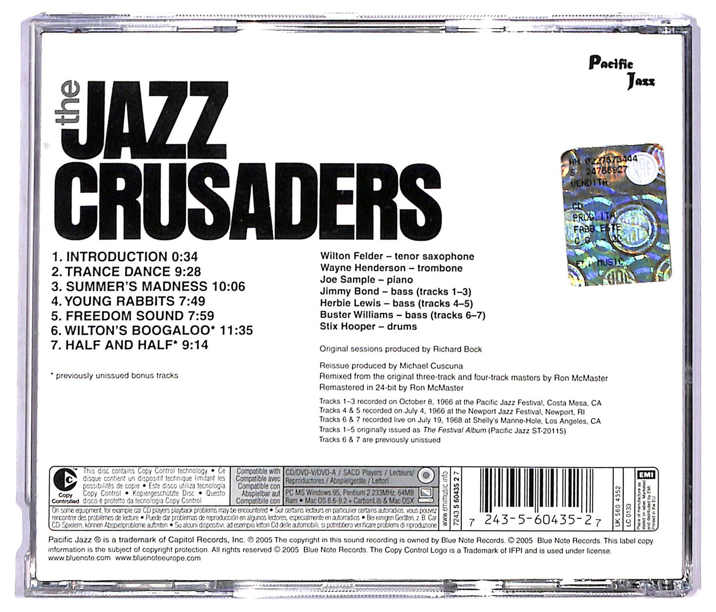 EBOND The Jazz Crusaders -The Festival Album CD CD091464
