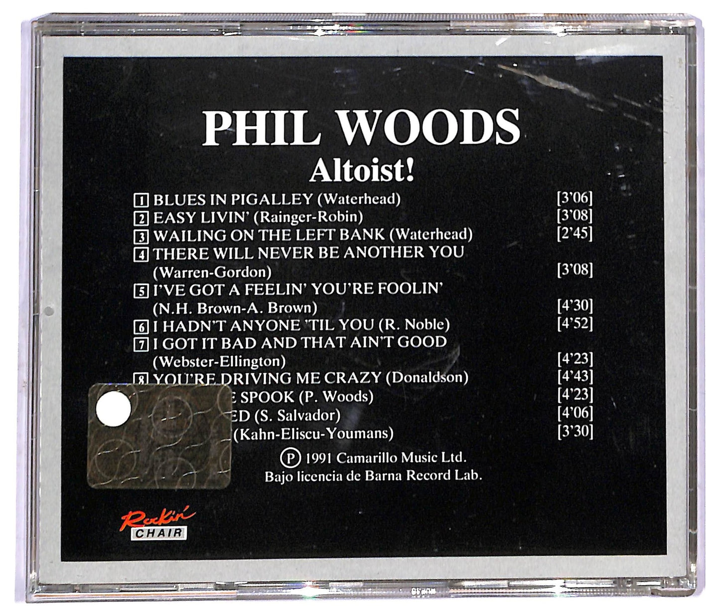 EBOND Phil Woods - Altoist! CD CD091504