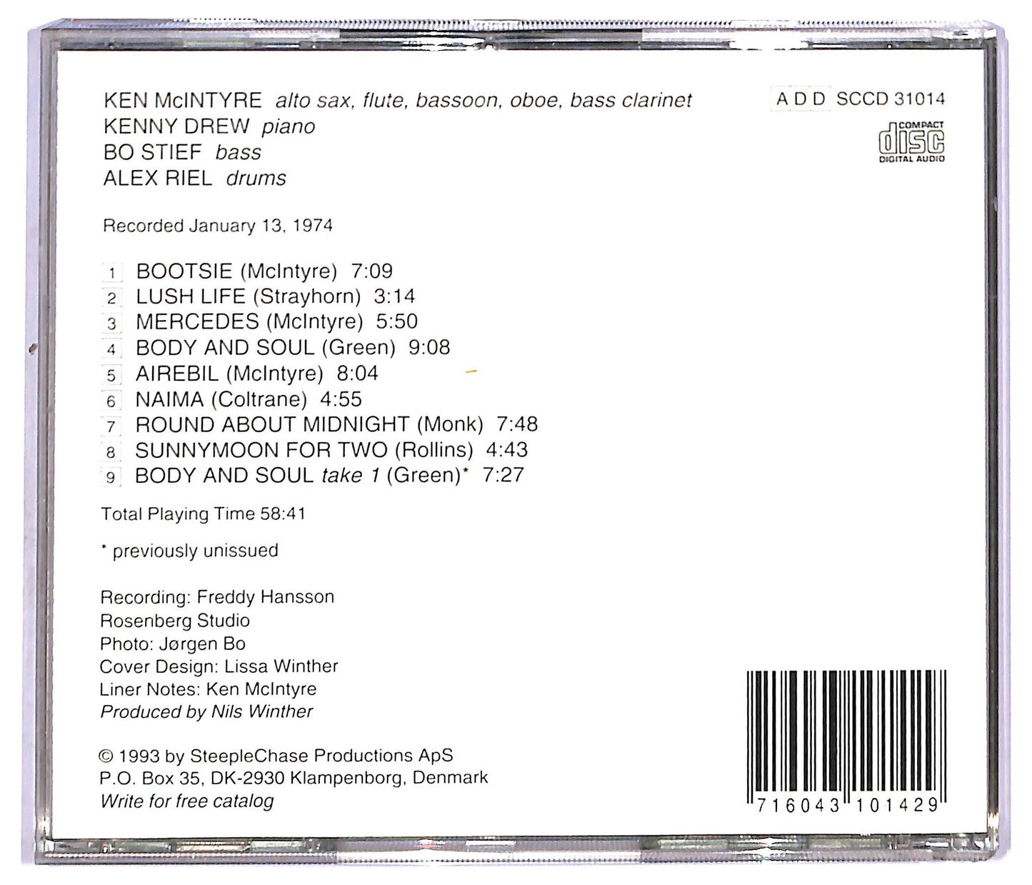 EBOND Ken McIntyre - Hindsight CD CD091518