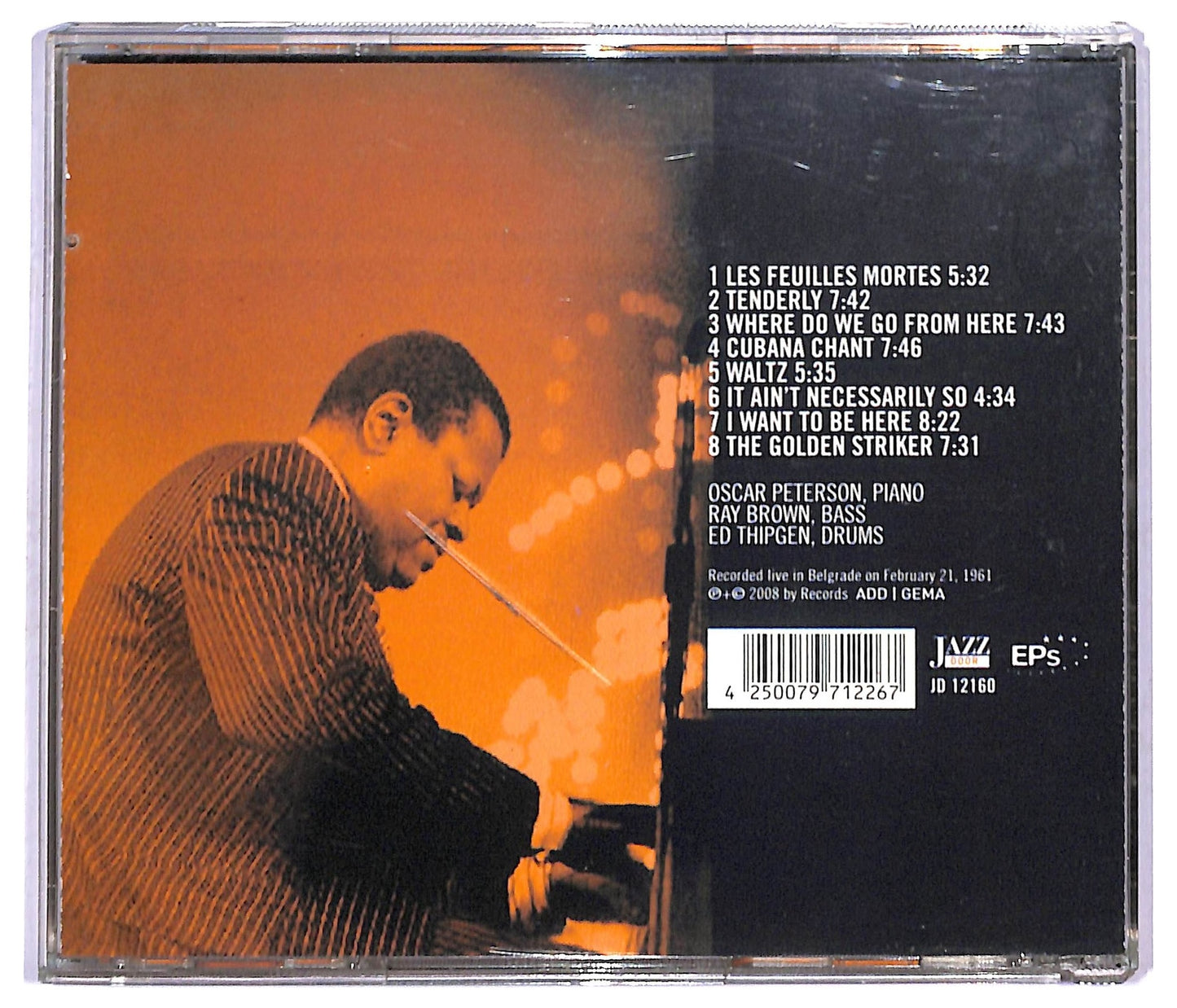 EBOND Oscar Peterson Ray Brown Ed Thipgen - Live In Belgrade CD CD091524