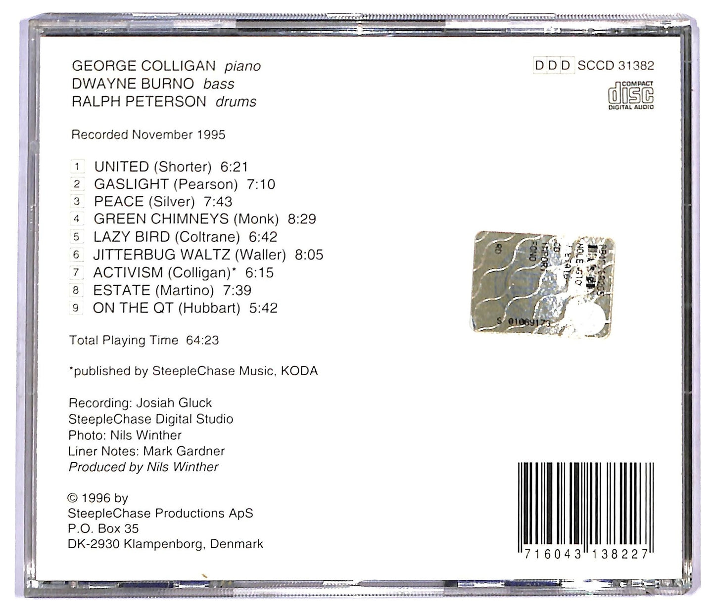 EBOND George Colligan Trio - Activism CD CD091525