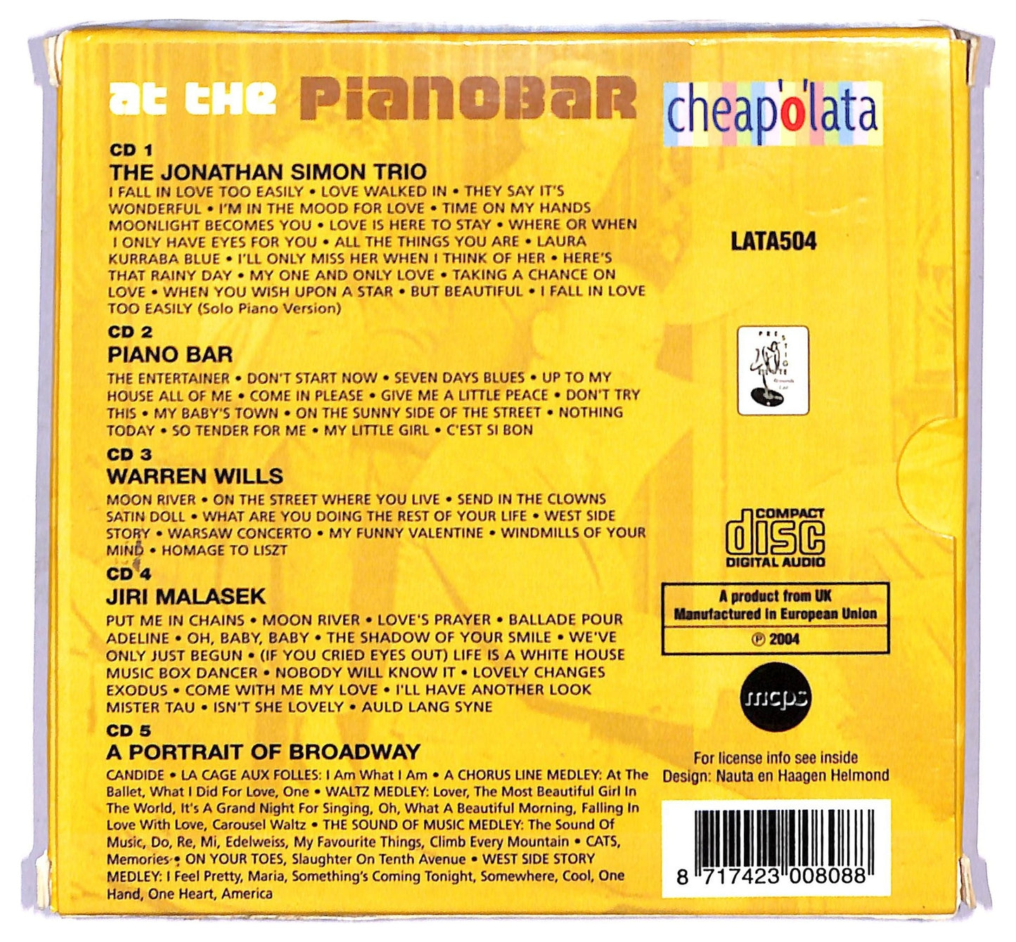 EBOND Various - at the pianobar CD CD091527