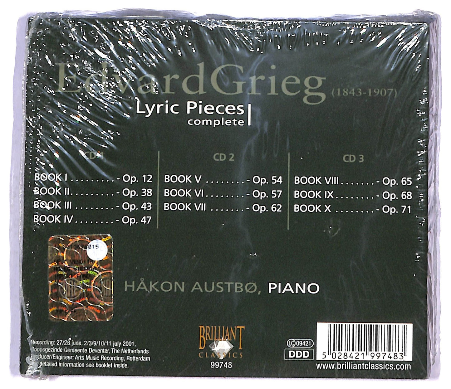 EBOND Grieg -Lyric Pieces complete Hakon Austb piano CD CD091540