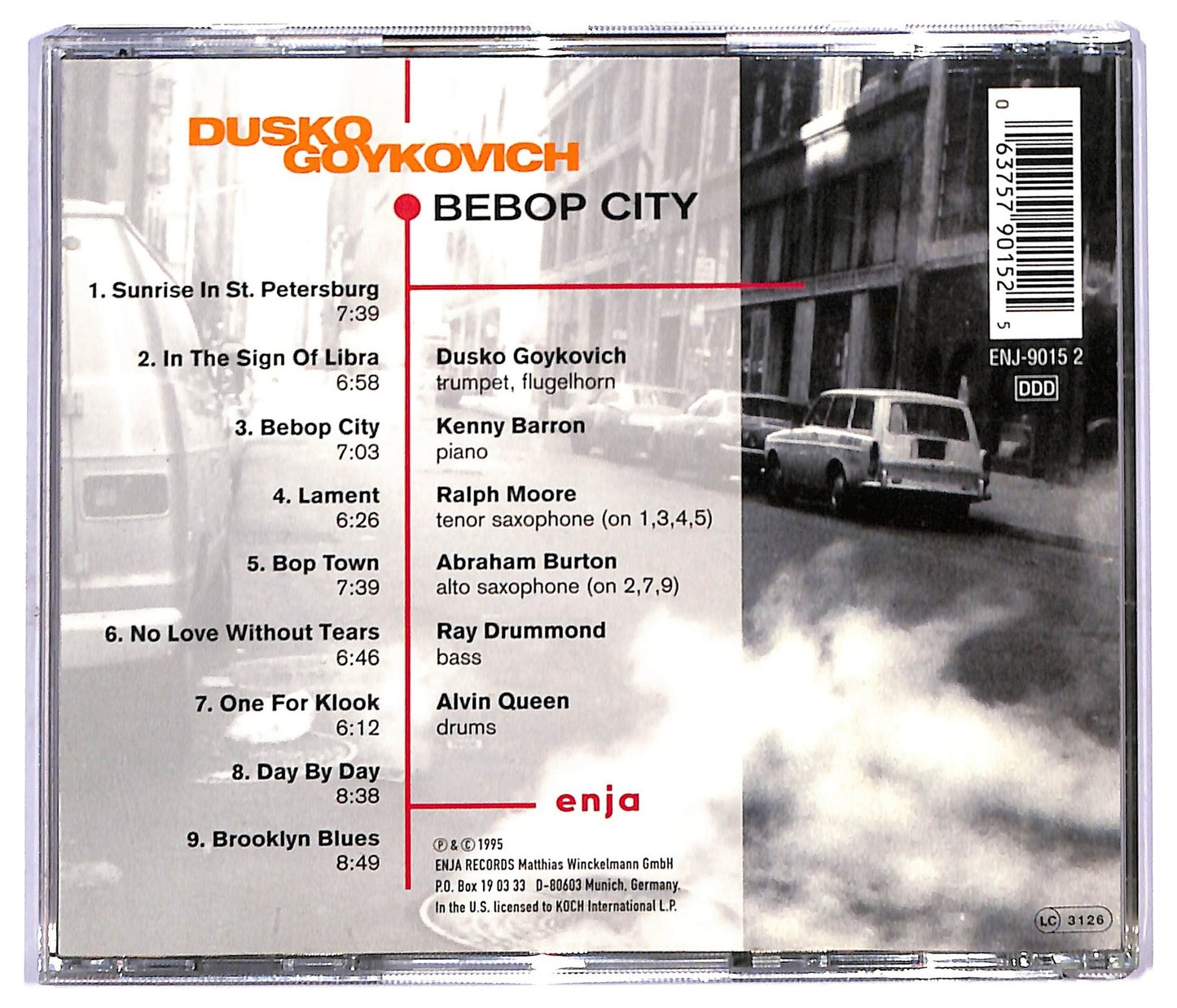 EBOND Dusko Goykovich - Bebop City CD CD091547