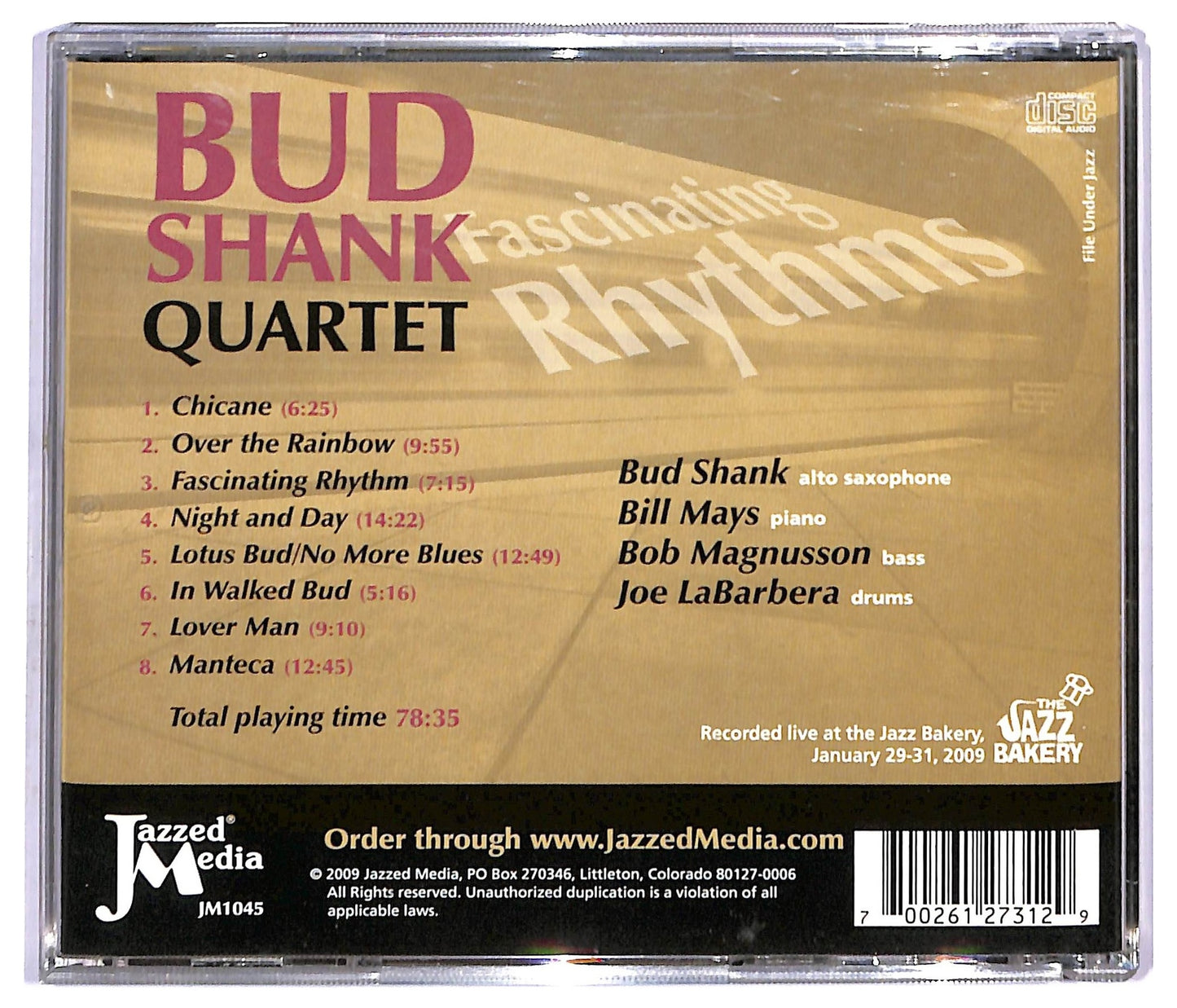 EBOND Bud Shank Quartet - Fascinating Rhythms CD CD091550