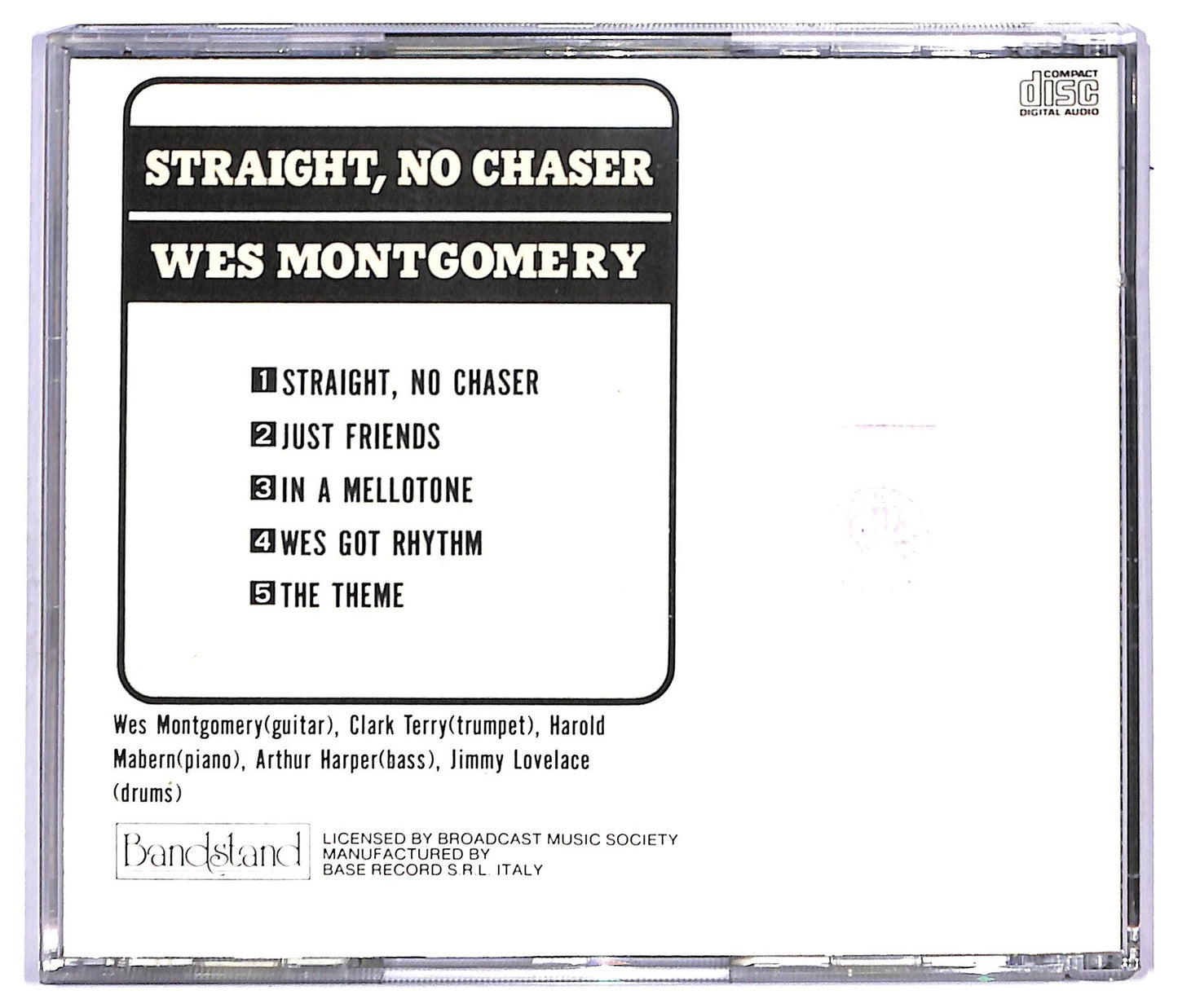 EBOND Wes Montgomery - Straight, No Chaser CD CD091554
