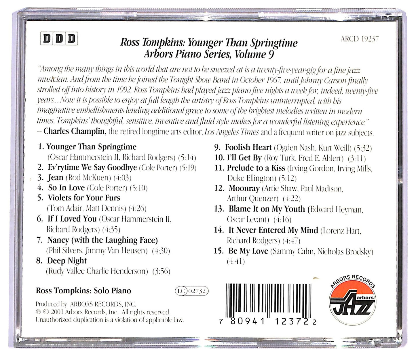 EBOND Ross Tompkins - Younger Than Springtime CD CD091558